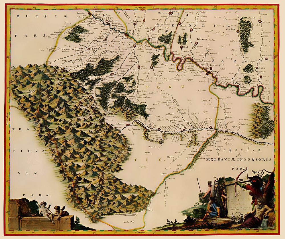 Eastern Europe Moldova Ukraine - Blaeu 1662 art print by Blaeu for $57.95 CAD