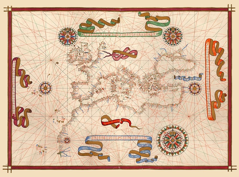 Mediterranean Ports - Martines 1587 art print by Martines for $57.95 CAD