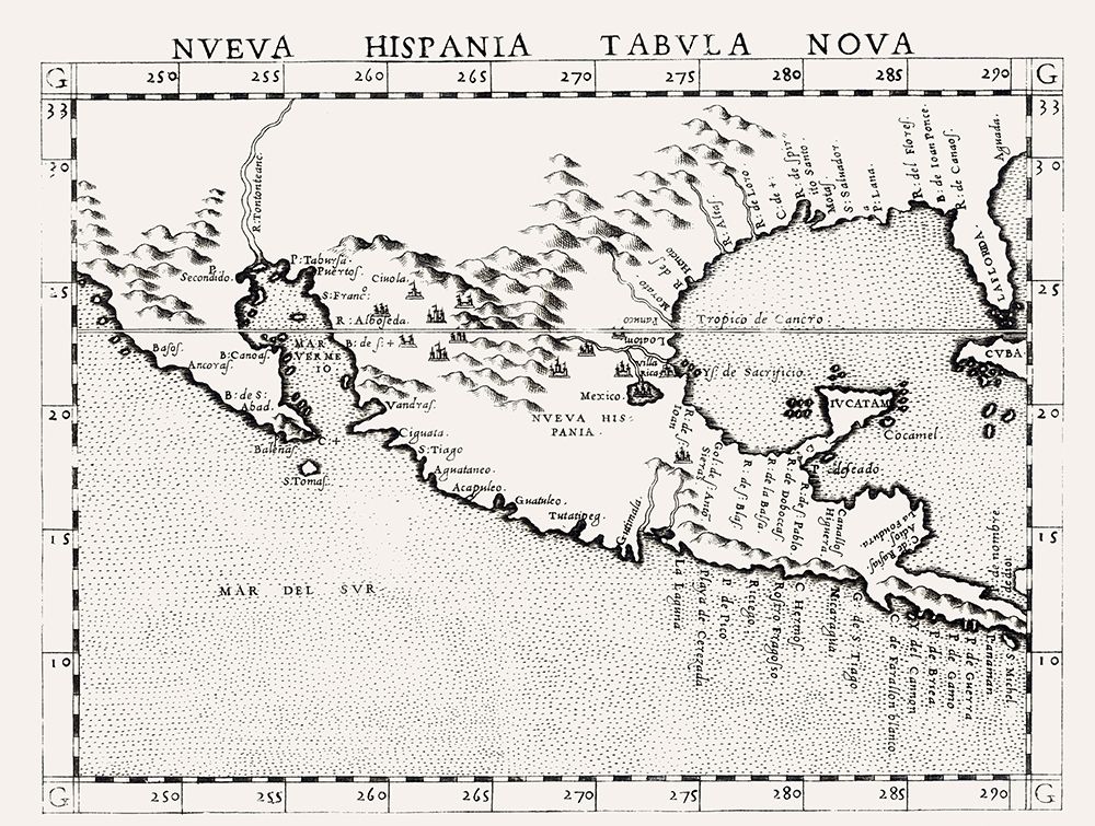North America New Hispania Mexico United States art print by Ruscelli for $57.95 CAD