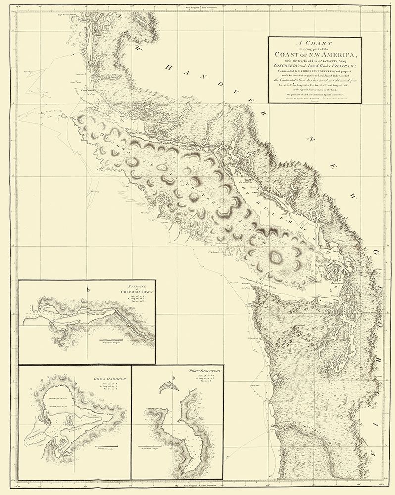 Northwest American Coast - Robinson 1798 art print by Robinson for $57.95 CAD