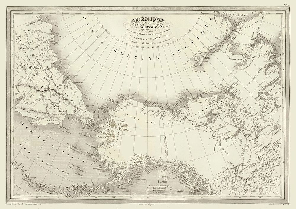North America - Monin art print by Monin for $57.95 CAD