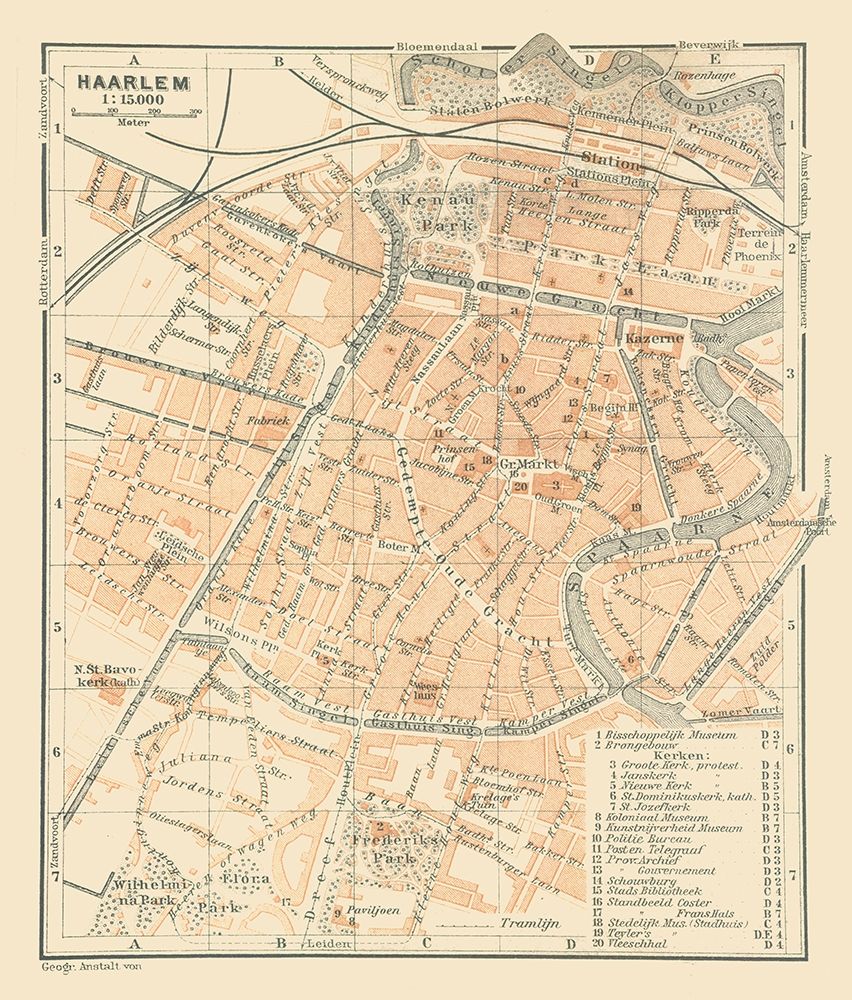 Europe Haarlem Netherlands - Baedeker 1910 art print by Baedeker for $57.95 CAD