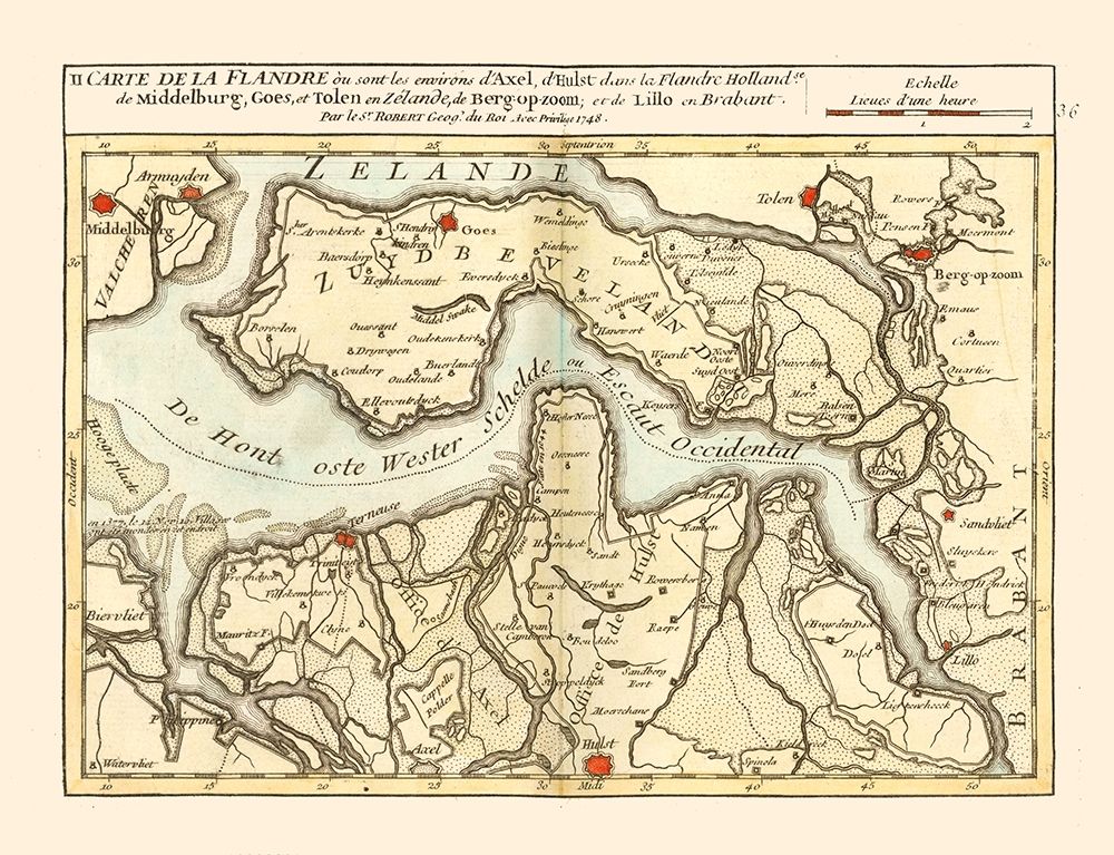 Axel Environs Netherlands - Robert 1748 art print by Robert for $57.95 CAD