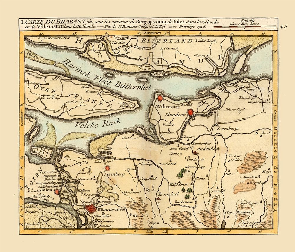 Environs Bergen op Zoom Netherlands - Robert 1748 art print by Robert for $57.95 CAD