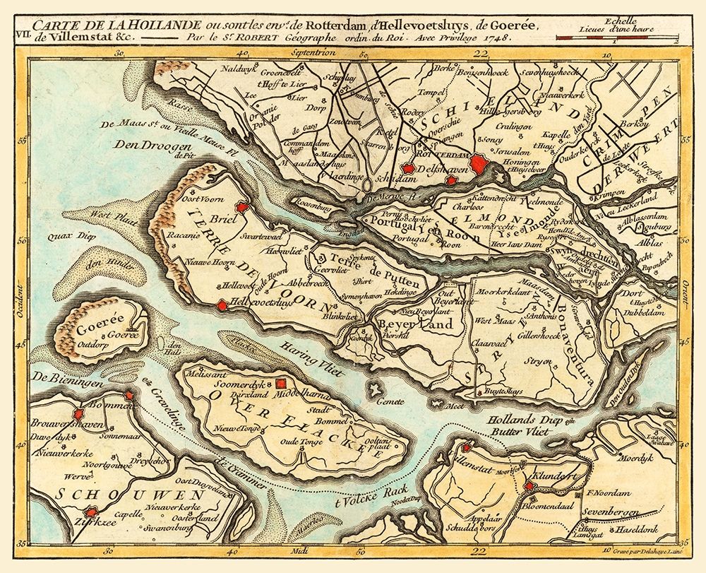 Netherlands South - Robert 1748 art print by Robert for $57.95 CAD