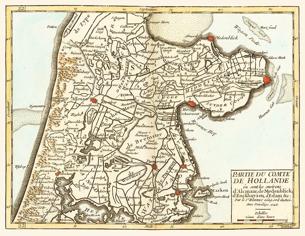 West Frisia North Holland Netherlands - Robert 1748 art print by Robert for $57.95 CAD