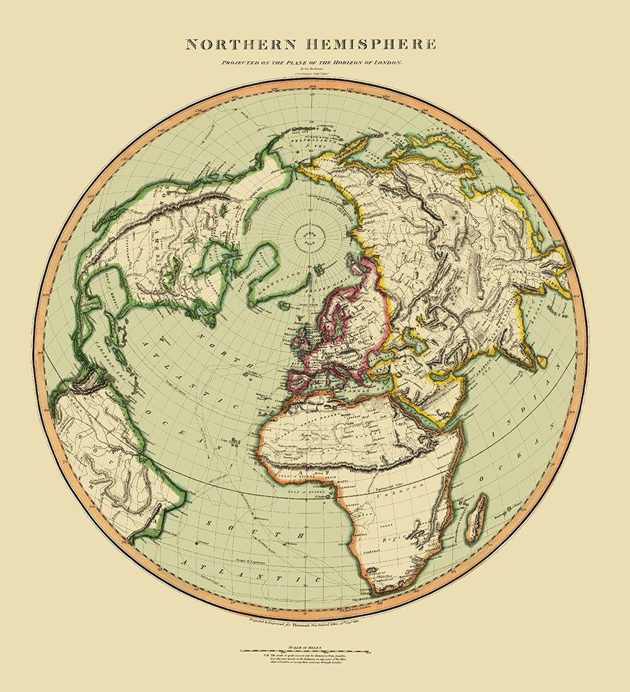Northern Hemisphere - Thomson 1816 art print by Thomson for $57.95 CAD