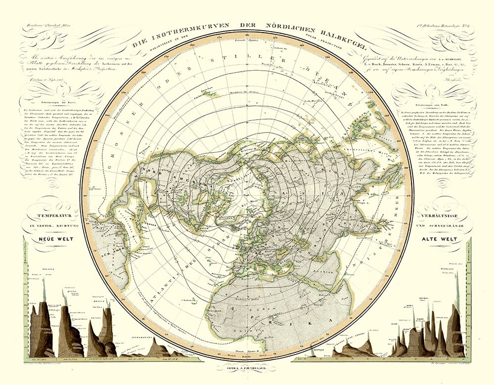 North Pole - Perthes 1858 art print by Perthes for $57.95 CAD