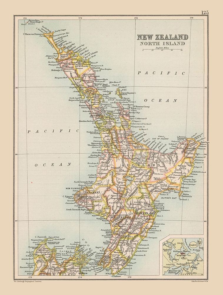 North Island New Zealand Oceania - Bartholomew art print by Bartholomew for $57.95 CAD