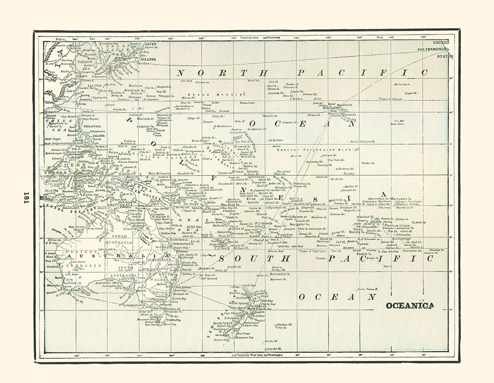 Oceania - Rathbun 1893 art print by Rathbun for $57.95 CAD