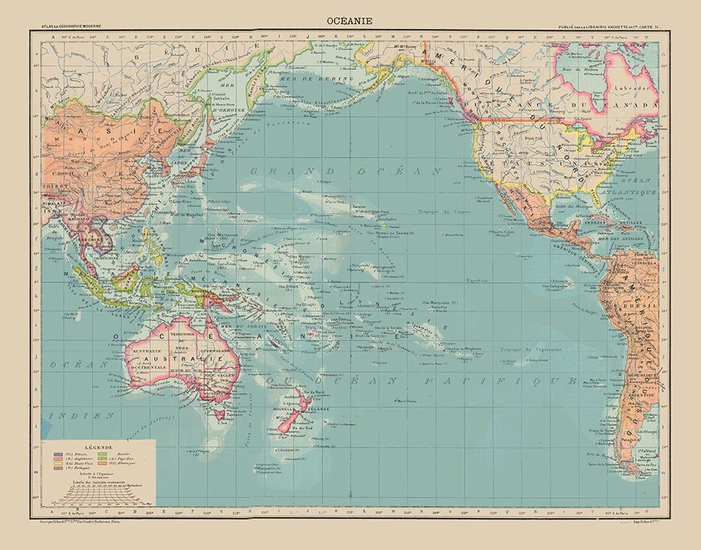 Oceania - Schrader 1908 art print by Schrader for $57.95 CAD