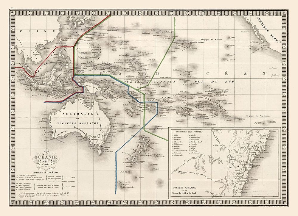 Oceania - Monin 1839 art print by Monin for $57.95 CAD