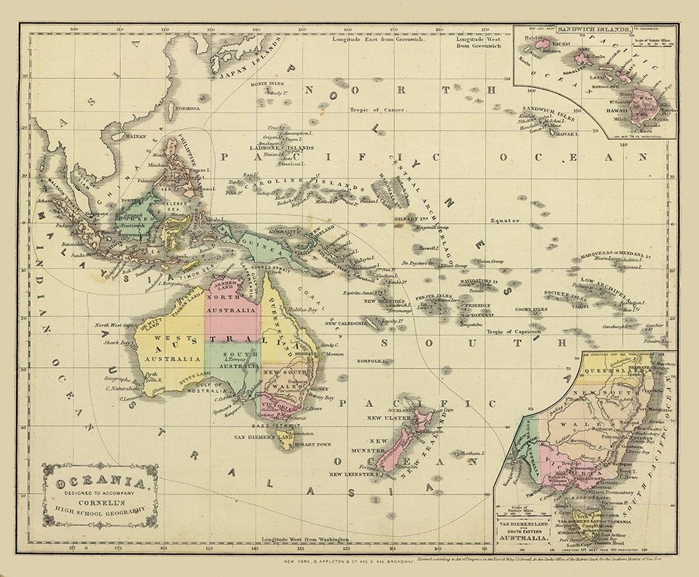 Oceania - Cornell 1856 art print by Cornell for $57.95 CAD
