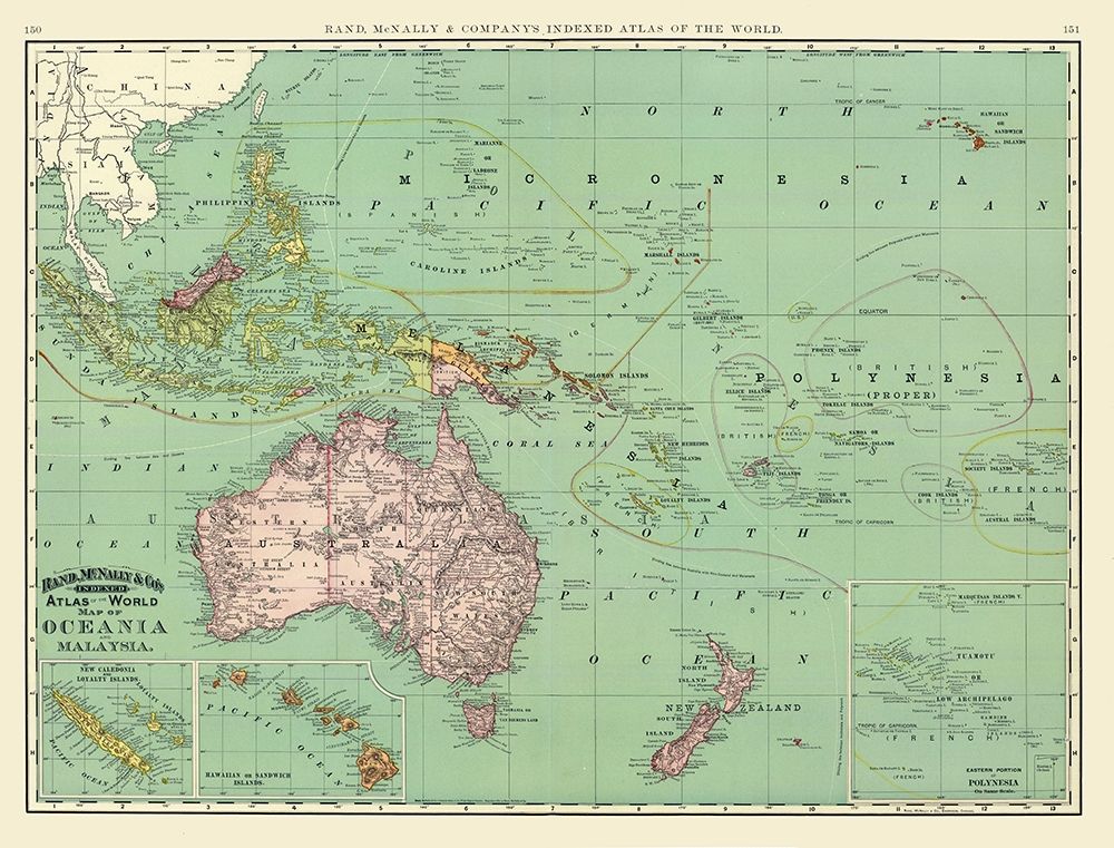 Oceania - Rand McNally art print by Rand McNally for $57.95 CAD