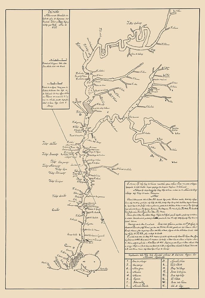 Orinoco River Venezuela Colombia South America art print by Humboldt for $57.95 CAD