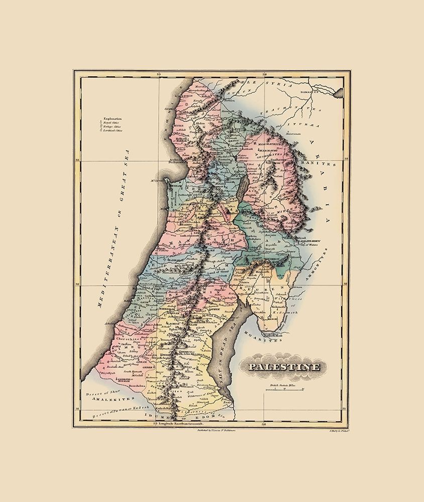 Palestine Israel - Lucas 1823 art print by Lucas for $57.95 CAD