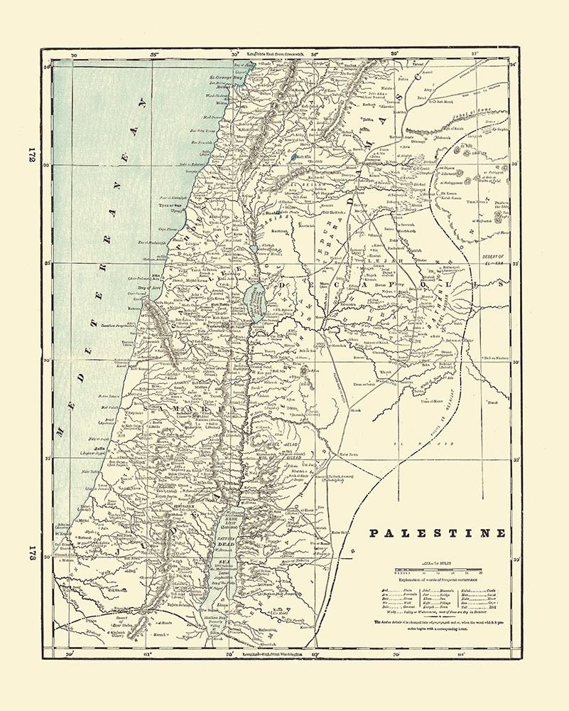Palestine Israel - Rathbun 1893 art print by Rathbun for $57.95 CAD