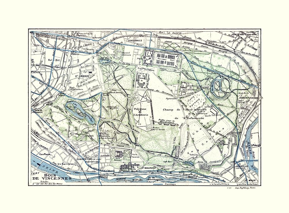 Europe Bois de Vincennes Paris France - Colton art print by Colton for $57.95 CAD