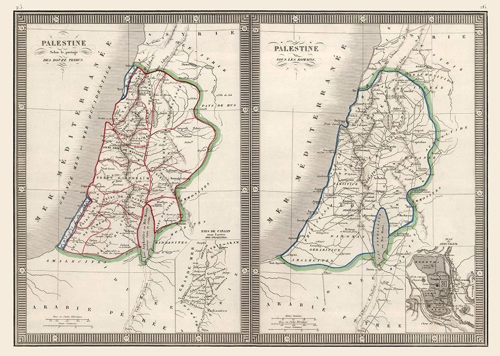 Middle East Palestine Israel - Monin 1839 art print by Monin for $57.95 CAD