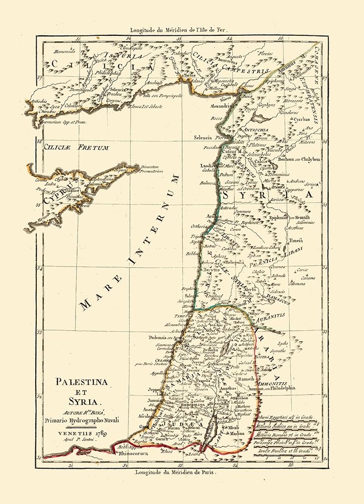 Palestine Syria - Santini 1794 art print by Santini for $57.95 CAD