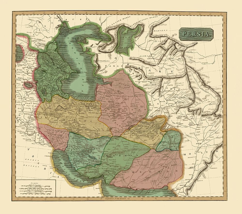 Middle East Persia - Thomson 1817 art print by Thomson for $57.95 CAD
