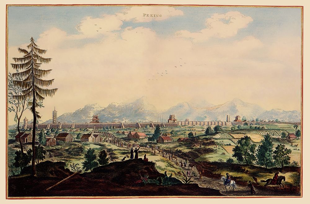 Peking China Picture - Nieuhoff 1655 art print by Nieuhoff for $57.95 CAD