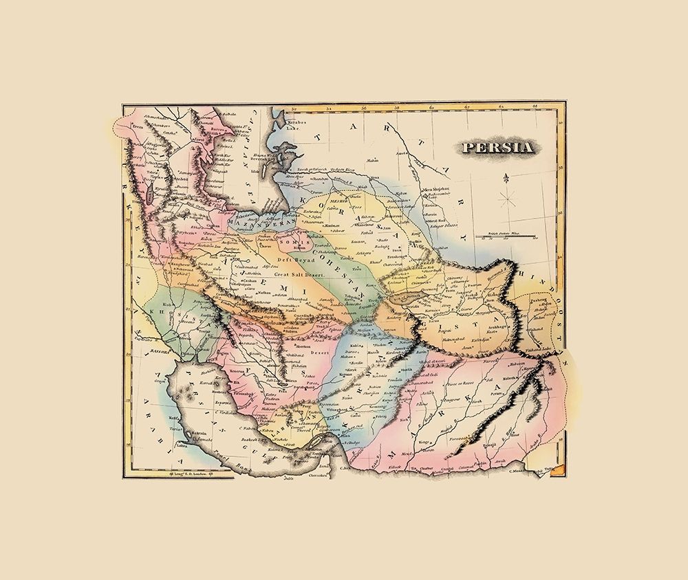 Middle East Persia - Lucas 1823 art print by Lucas for $57.95 CAD