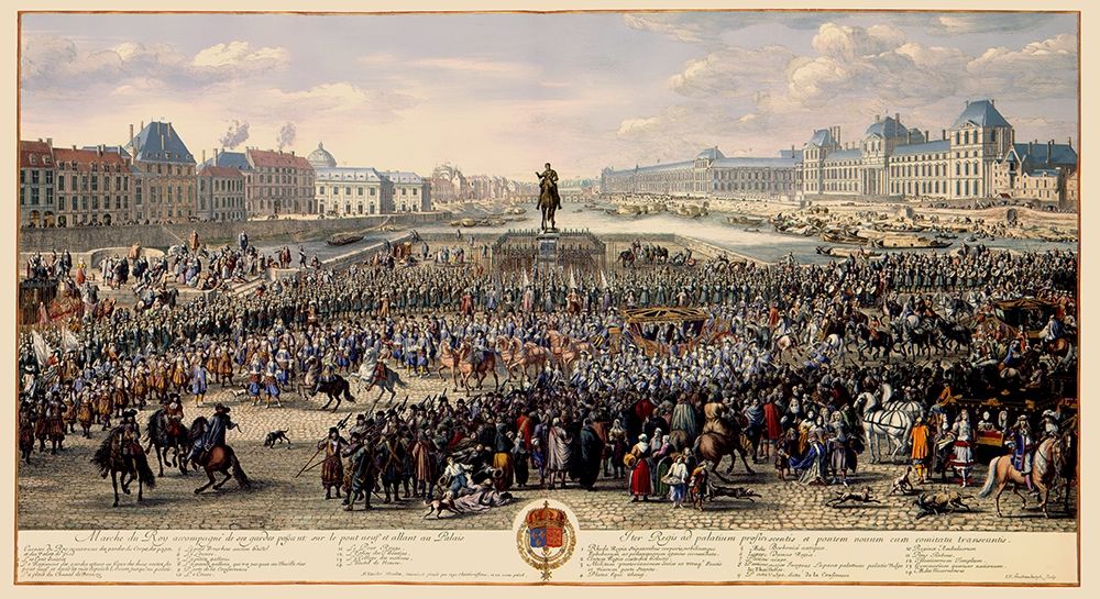 Pont Neuf Paris Picture France - Huchtenburg 1690 art print by Huchtenburg for $57.95 CAD