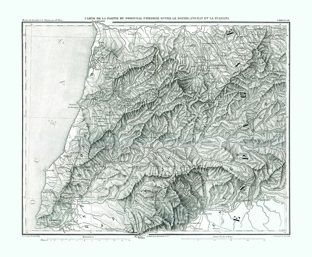 Europe Portugal - Thiers 1866 art print by Thiers for $57.95 CAD