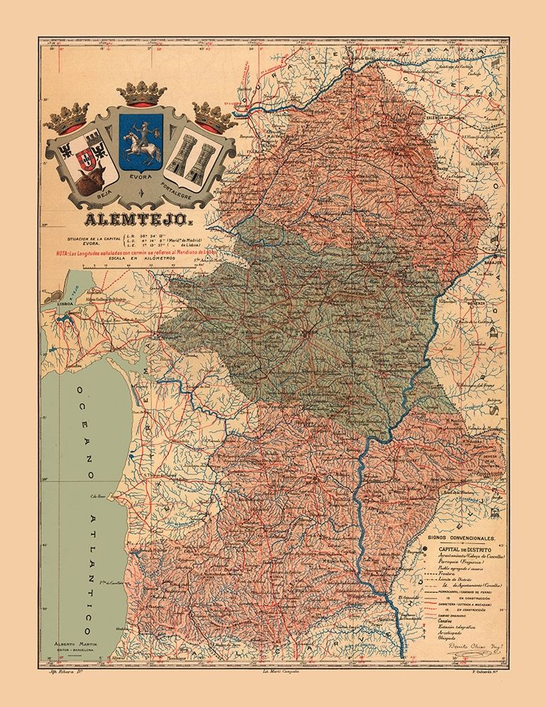 Europe Portugal Alentejo - Martine 1904 art print by Martine for $57.95 CAD