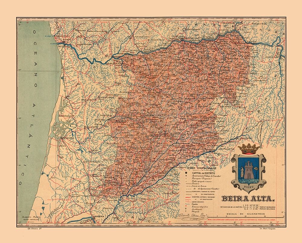 Europe Portugal Beira Alta - Martine 1904 art print by Martine for $57.95 CAD