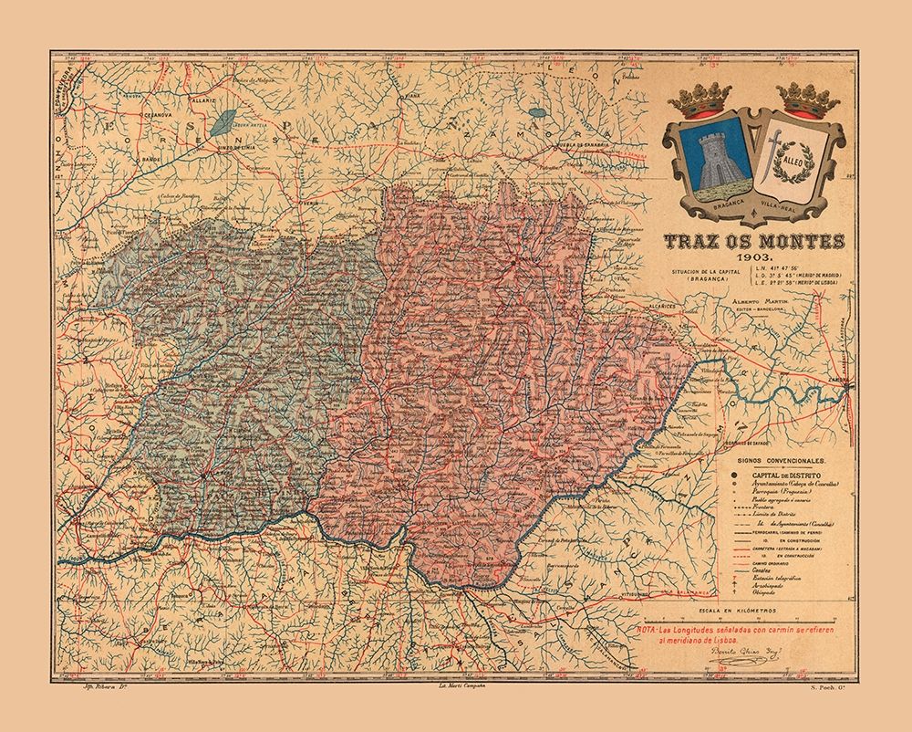 Europe Portugal Tras os Montes 1903 - Martine 1904 art print by Martine for $57.95 CAD