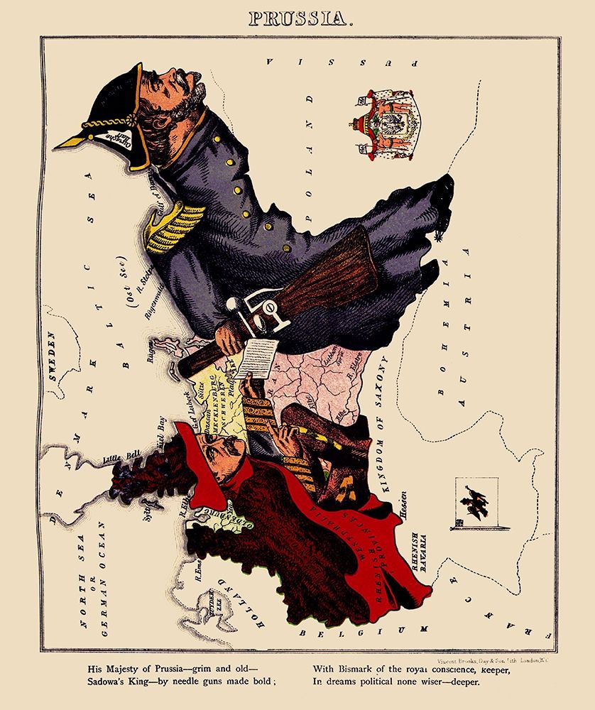 Prussia Germany - Lancaster 1869 art print by Lancaster for $57.95 CAD