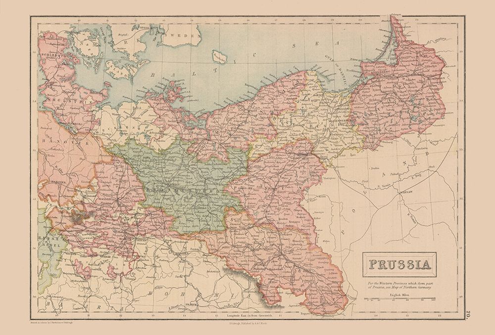Europe Prussia Germany - Black 1867 art print by Black for $57.95 CAD