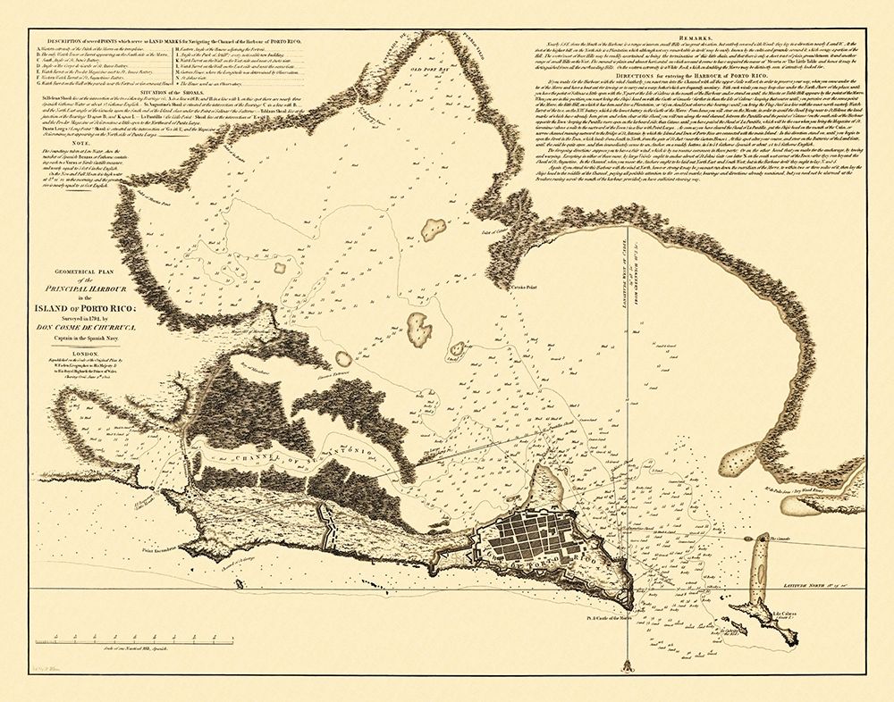 Principal Harbour Caribbean Puerto Rico art print by Churruca for $57.95 CAD