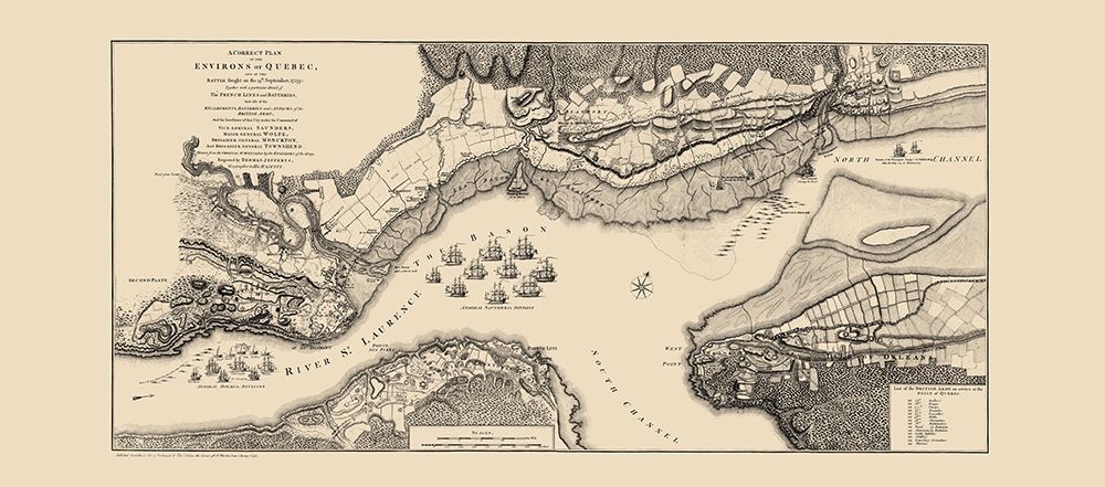 Quebec Region Old French War Canada - Jefferys art print by Jefferys for $57.95 CAD