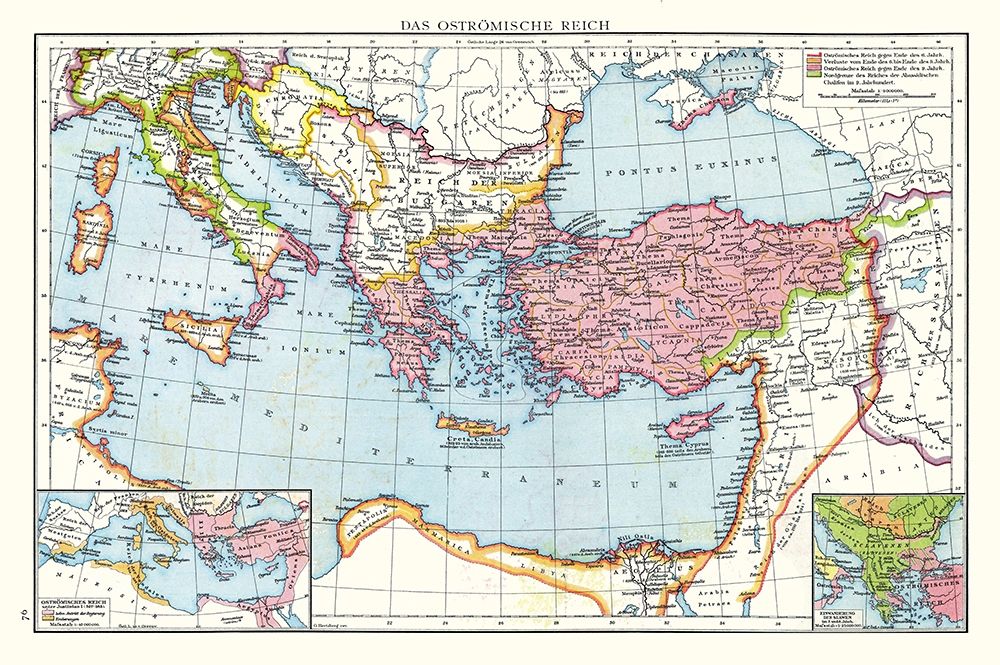 Eastern Roman Empire - Droysen 1886 art print by Droysen for $57.95 CAD
