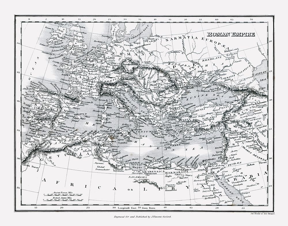Europe Roman Empire - Oxford 1828 art print by Oxford for $57.95 CAD
