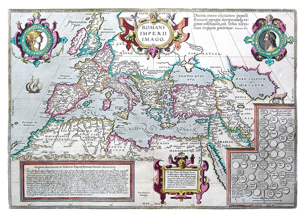 Europe Roman Empire - Ortelius 1570 art print by Ortelius for $57.95 CAD