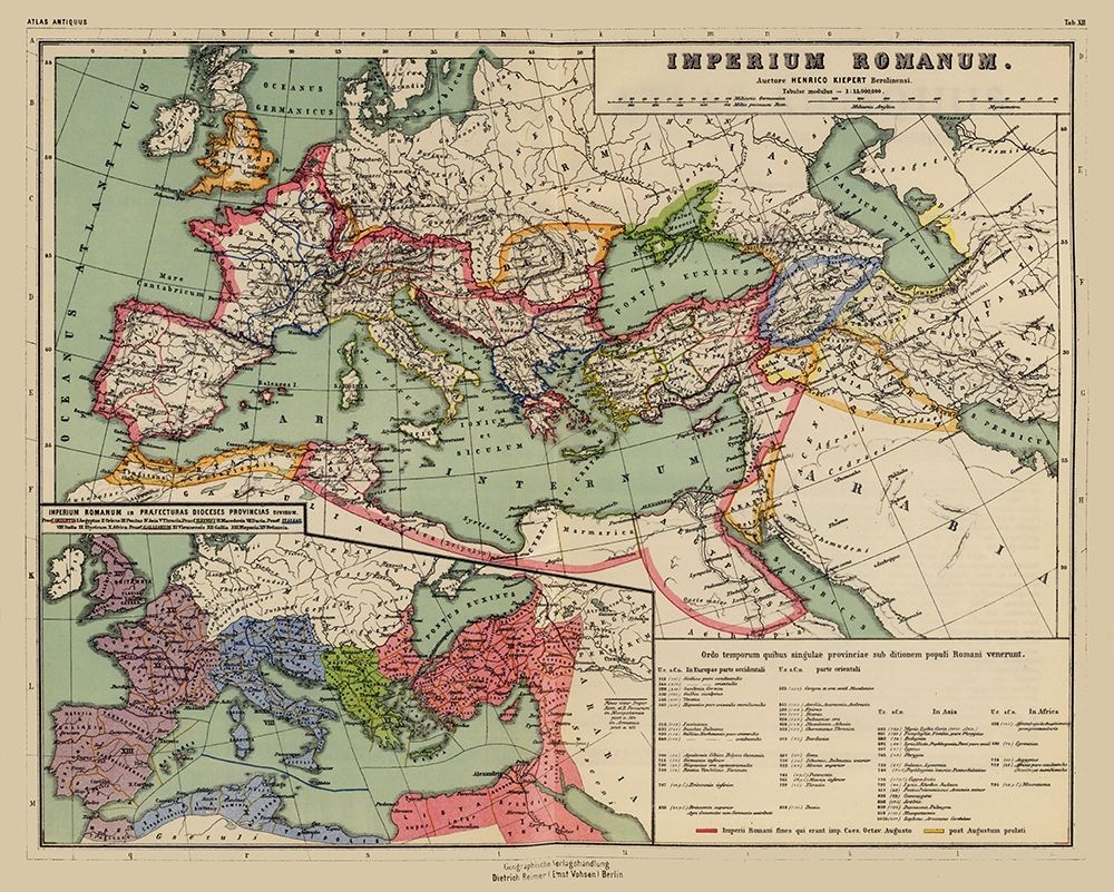 Middle East Roman Empire - Kiepert 1903 art print by Kiepert for $57.95 CAD