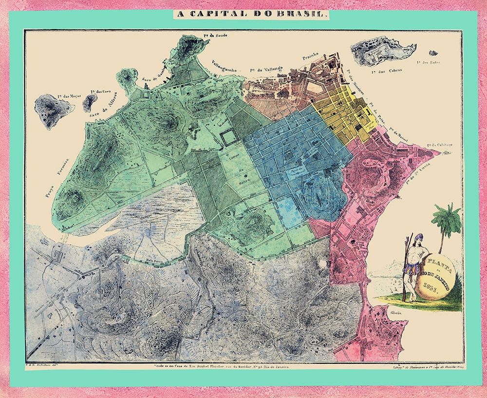 South America Rio de Janeiro Brazil art print by Michellerie for $57.95 CAD