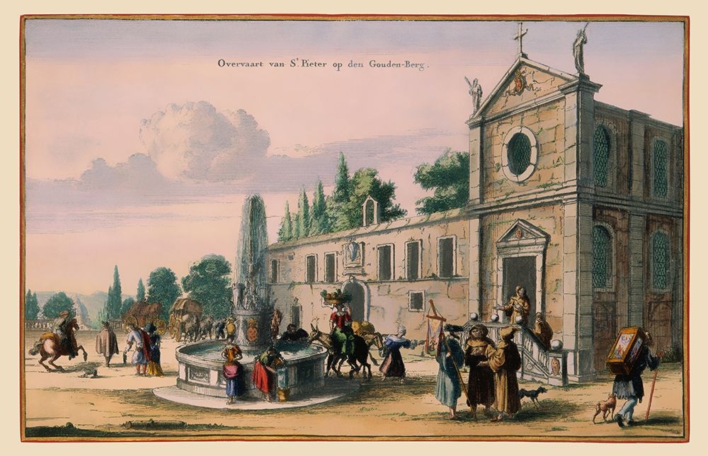 Rome Italy Picture - Visscher 1681 art print by Visscher for $57.95 CAD