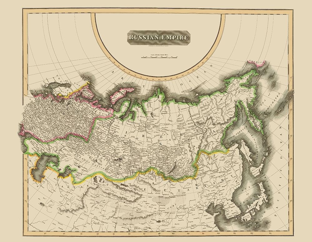 Russian Empire - Thomson 1814 art print by Thomson for $57.95 CAD