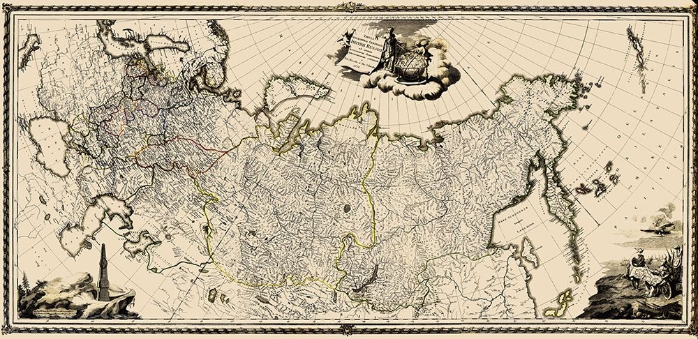 Russia - Santini 1782 art print by Santini for $57.95 CAD