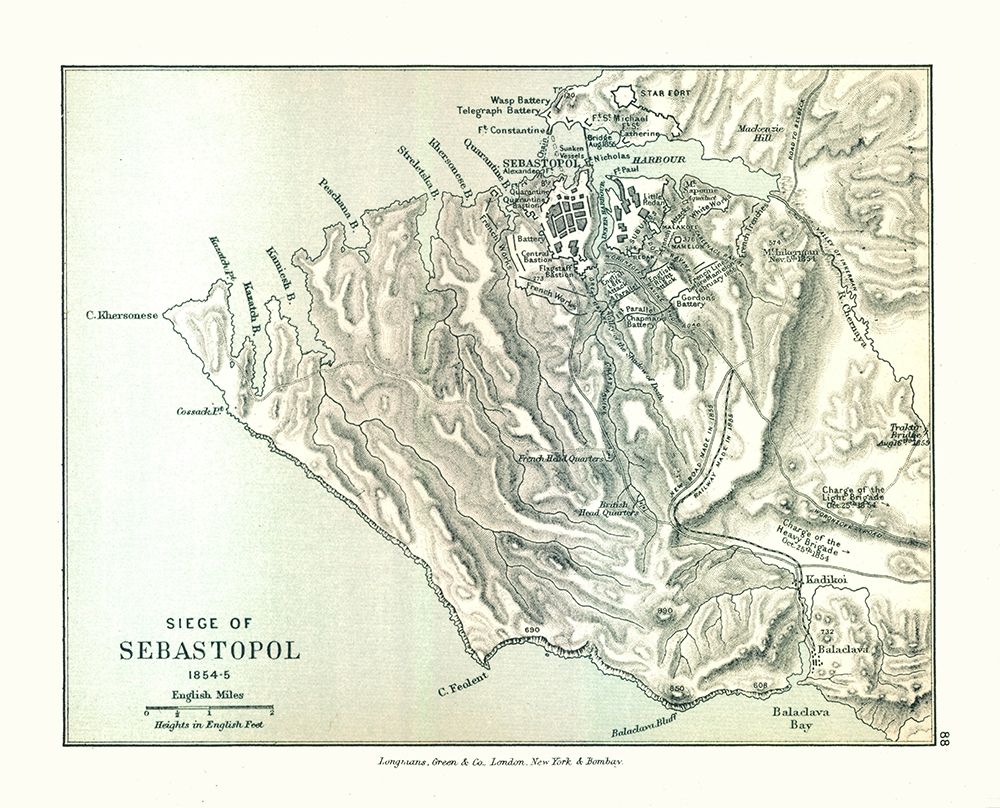 Siege of Sevastopol 1854 Russia - Gardiner 1902 art print by Gardiner for $57.95 CAD