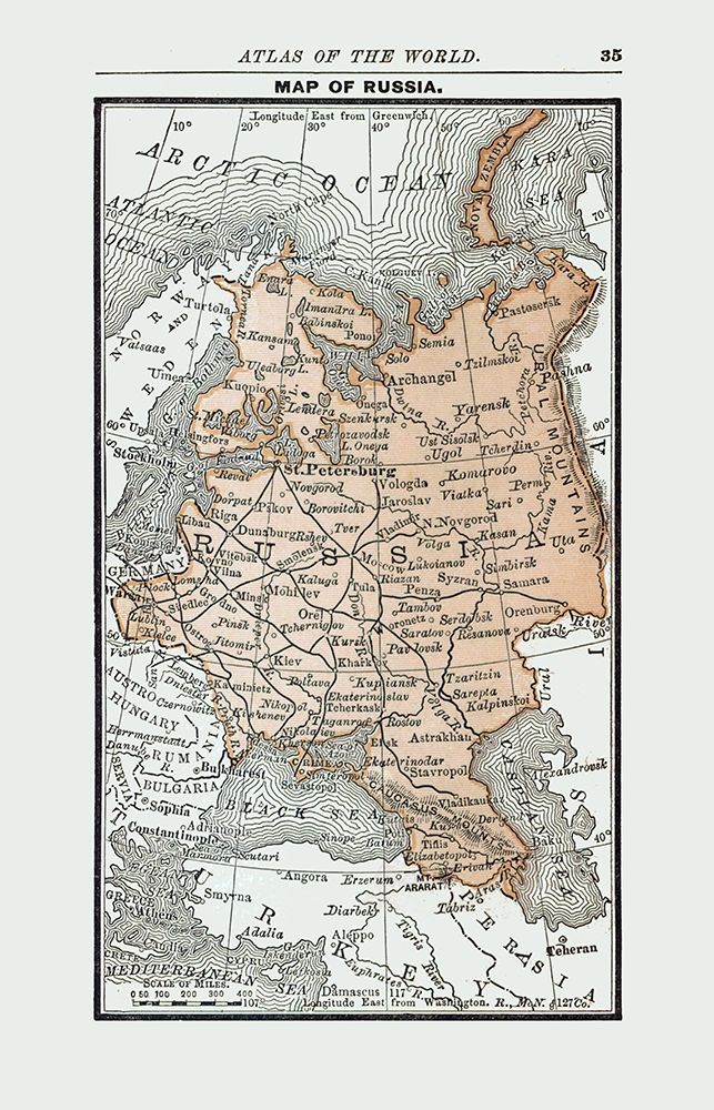 Russia - Alden 1886 art print by Alden for $57.95 CAD