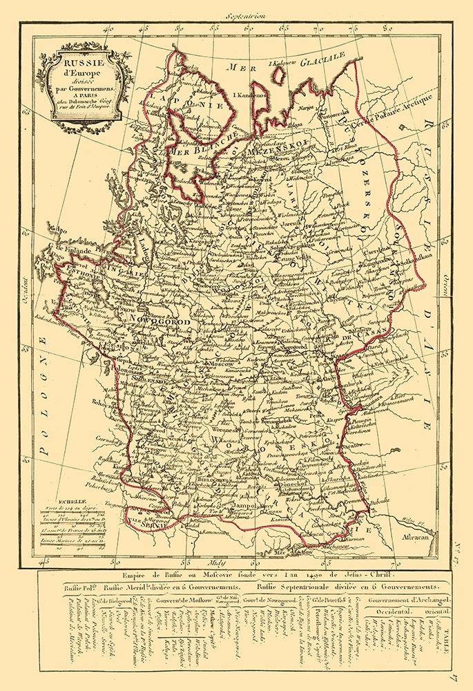 Russia in Europe - Delamarche 1800 art print by Delamarche for $57.95 CAD