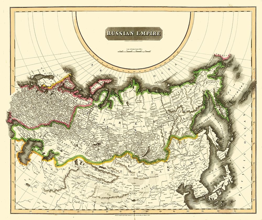 Russian Empire Asia Russia - Thomson 1814 art print by Thomson for $57.95 CAD