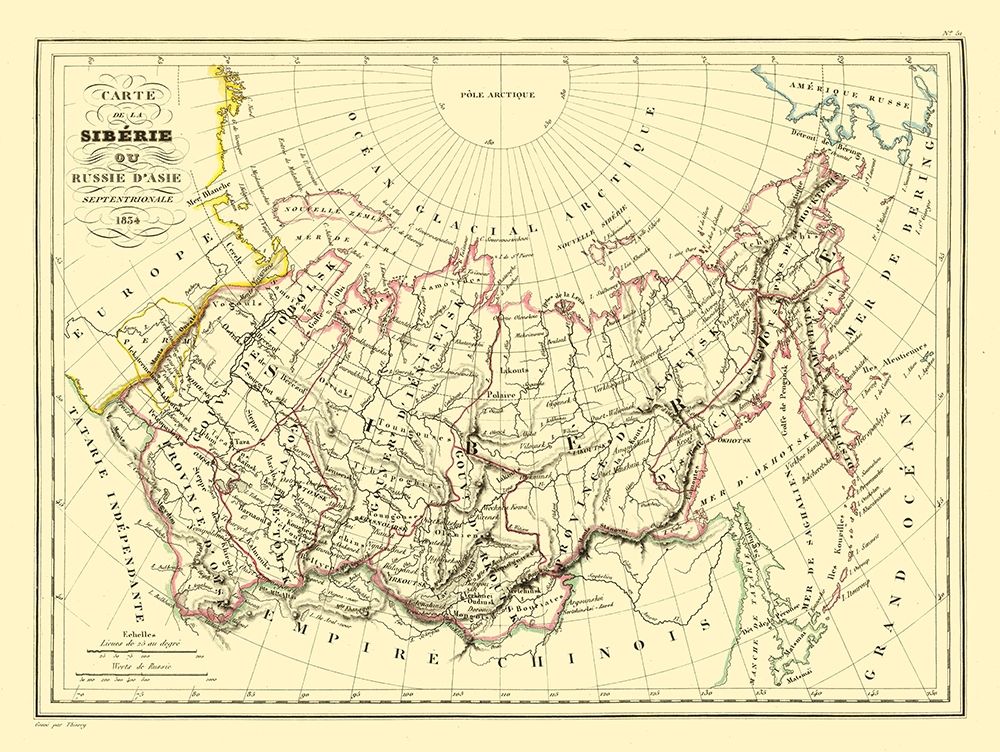 Siberia Russia Asia - Thierry 1834 art print by Thierry for $57.95 CAD