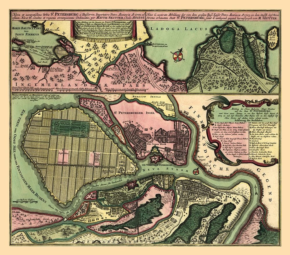 Saint Petersburg Russia Europe - Seutter art print by Seutter for $57.95 CAD